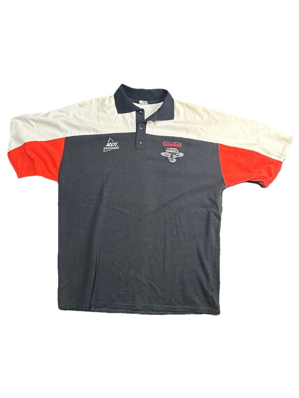 Vintage Cooper Tools Illawarra Hawks Polo Shirt Made In Australia Rugby 3XL